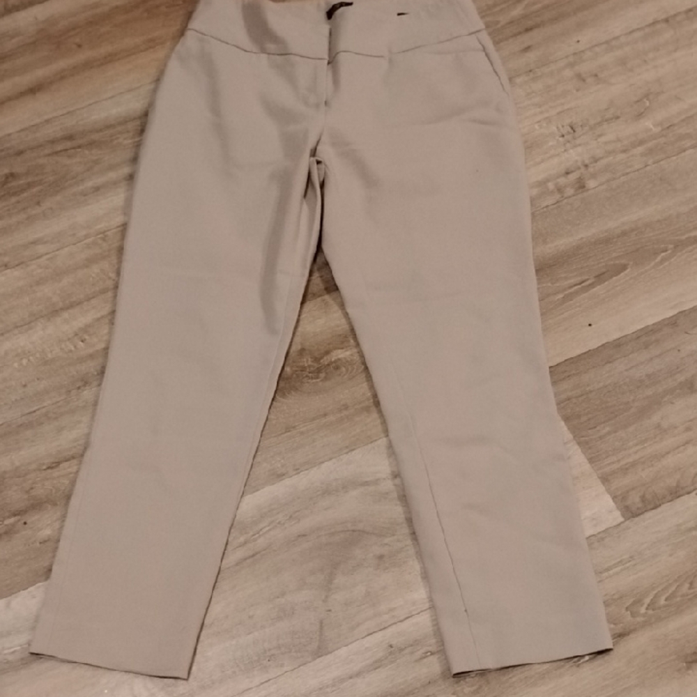 LOFT Women's Beige Straight Leg Pants